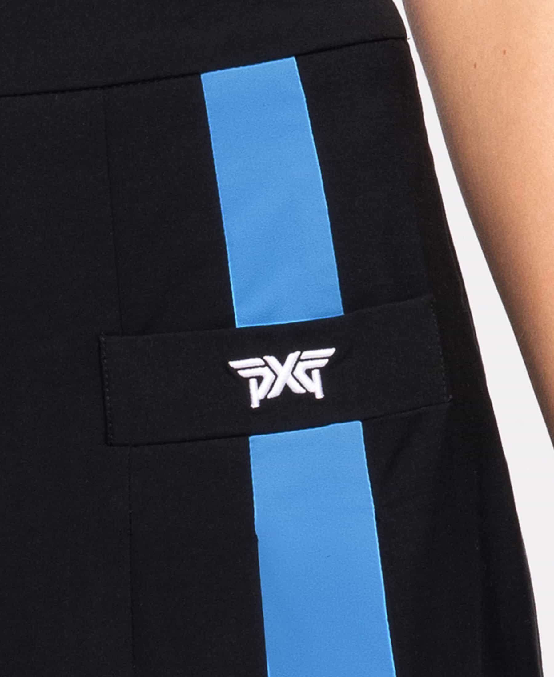 Buy Blue Stripe Pleated Skirt | PXG